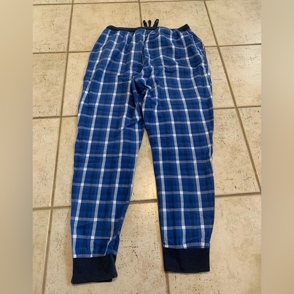 Frank & Bailey Blue Plaid Pajama Jogger Pants | Lounge Sleepwear | Size L/G - Picture 2 of 5
